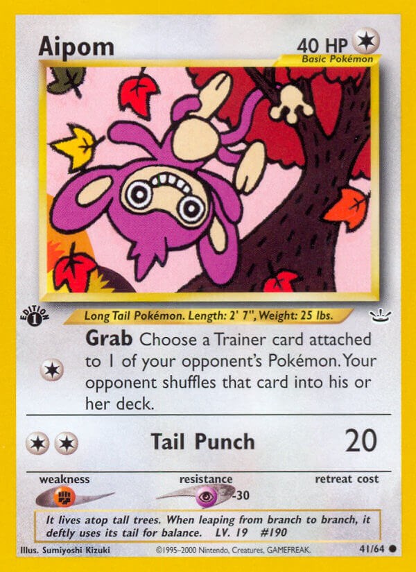 Aipom card artwork