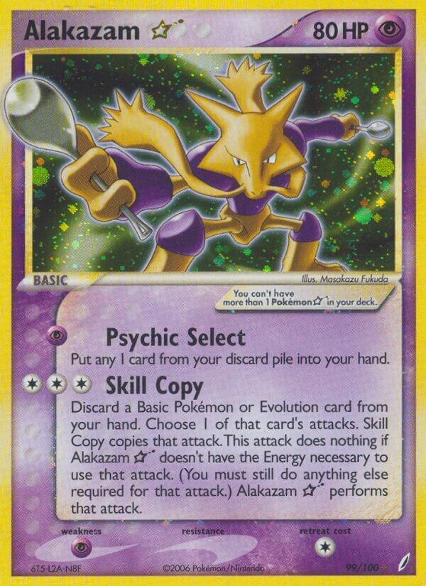 Pokemon Rummy Round Card Alakazam