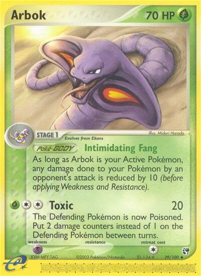 Arbok card artwork