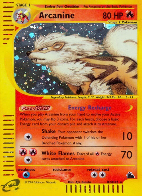 Arcanine (Skyridge) — Pokémon TCG card
