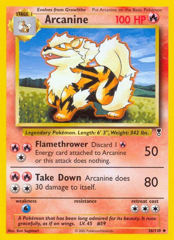 Arcanine Legendary Collection Pokemon