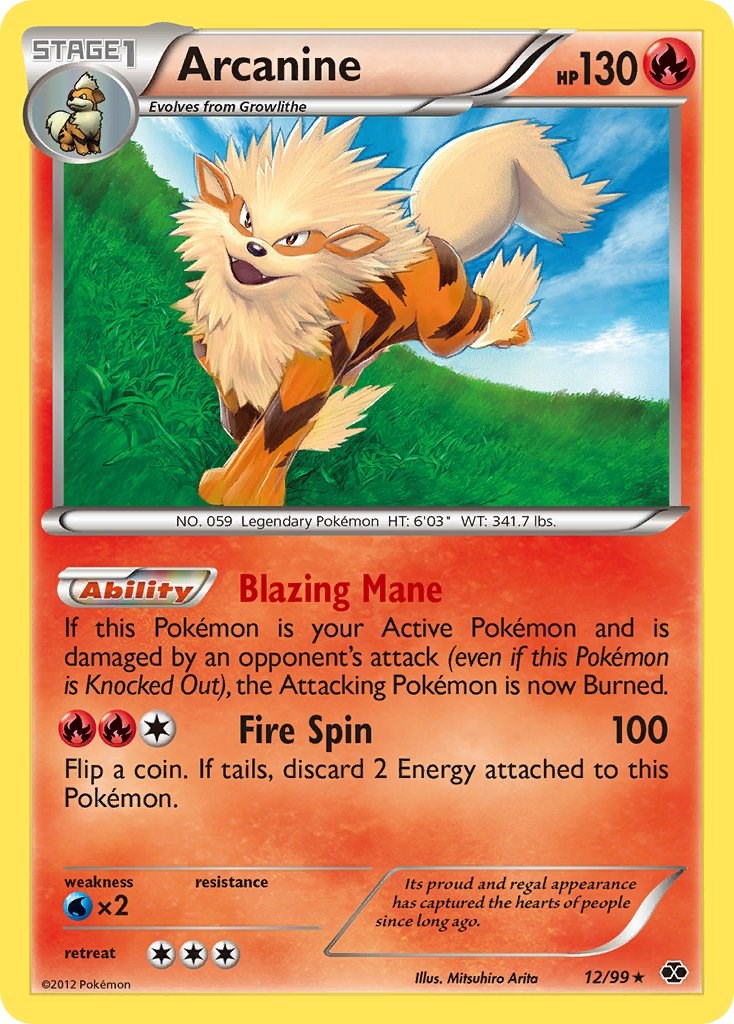 Arcanine card artwork