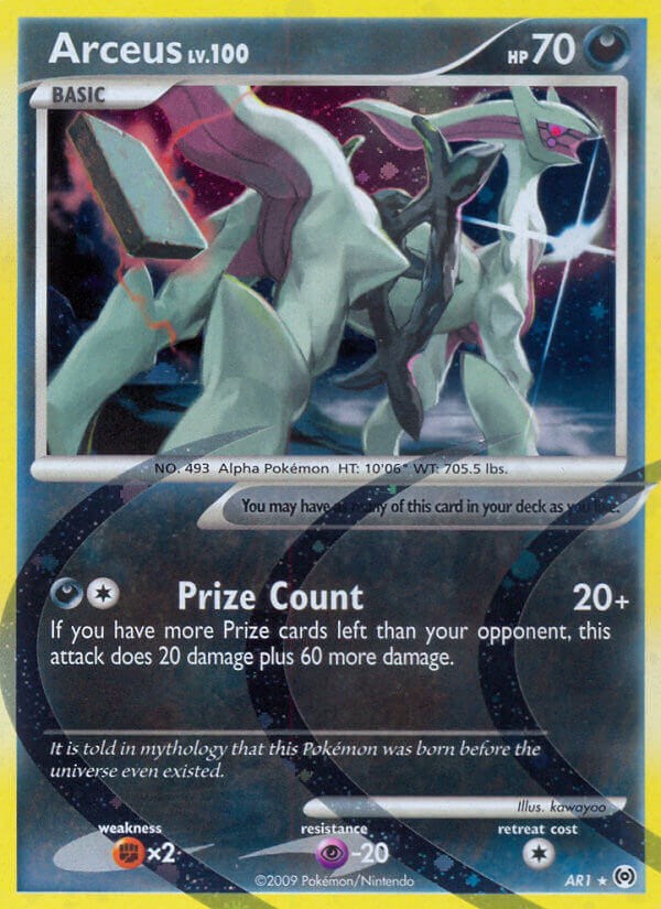 Pokemon TCG Platinum Arceus Print Ad Card Game Poster Art PROMO Original  Alpha