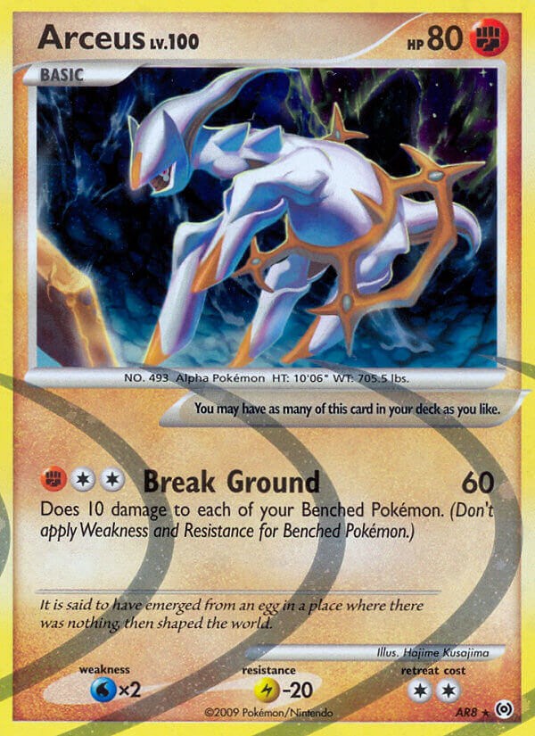 Arceus Lv.X, Hp:120* Pokebody: Multitype* Attacks: *Psychic…