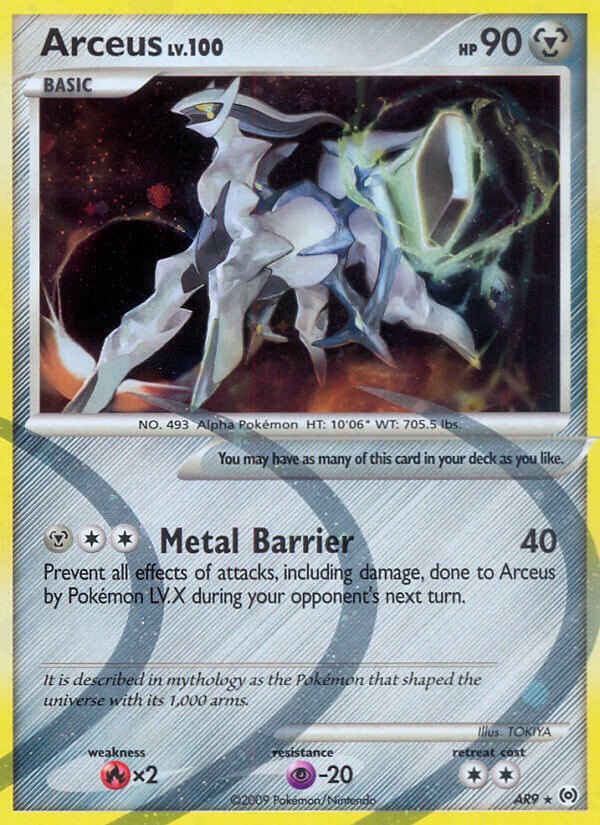 Mavin  Pokémon TCG Arceus Arceus AR6/9 Holo Holo Rare LP