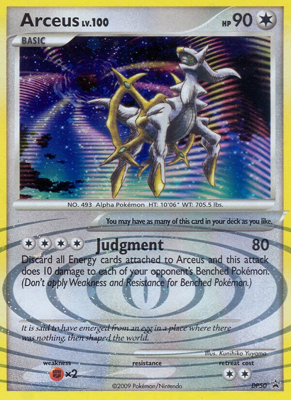 Arceus Diamond Pearl Promo DP53 Values - MAVIN