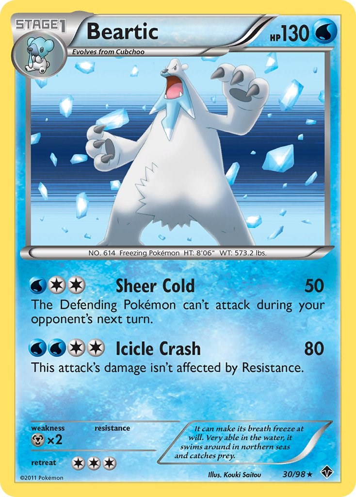 Beartic card artwork