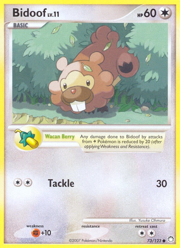Bidoof card artwork