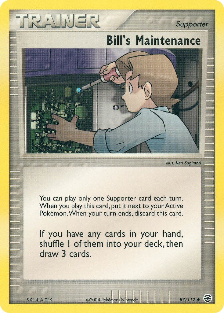 Bill's Maintenance card artwork