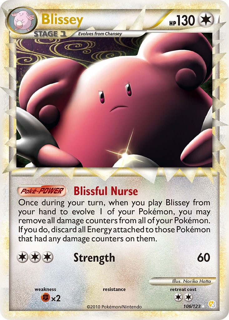 Blissey 106/123 World Championship 2011 Pokemon Card