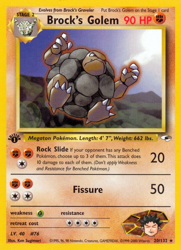 Brock s Golem Gym Heroes Pokemon