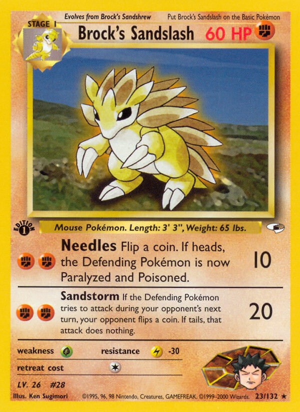 Brock's Sandslash card artwork
