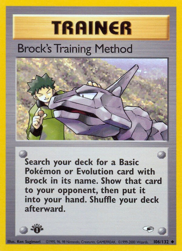 Brock's Training Method card artwork