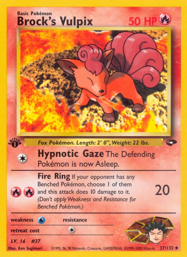Brock's Vulpix card artwork