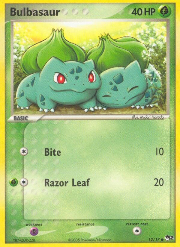 Bulbasaur POP 12/17 Series 2 Values - MAVIN