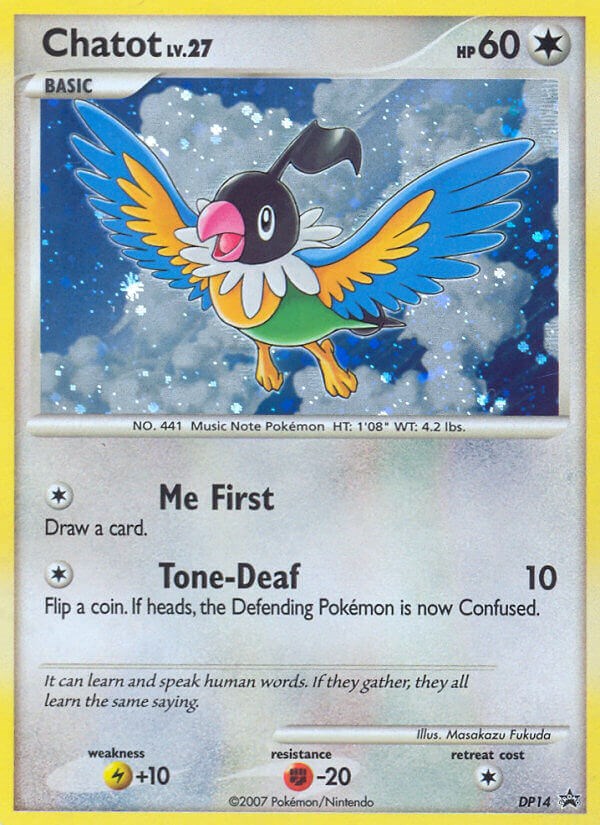 Chatot card artwork