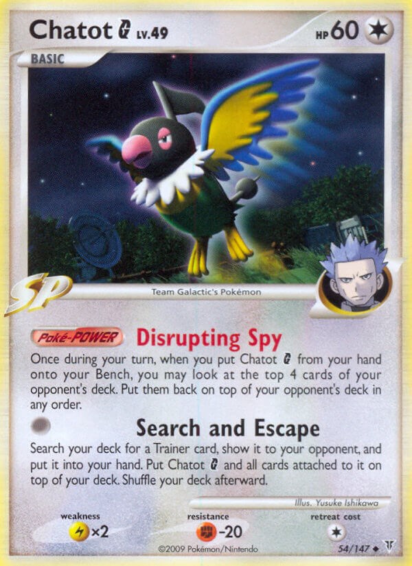 Chatot G card artwork
