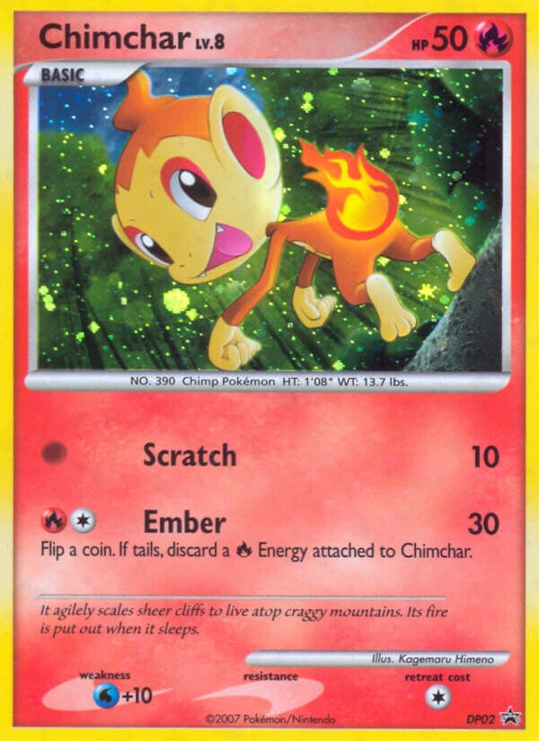 Chimchar card artwork