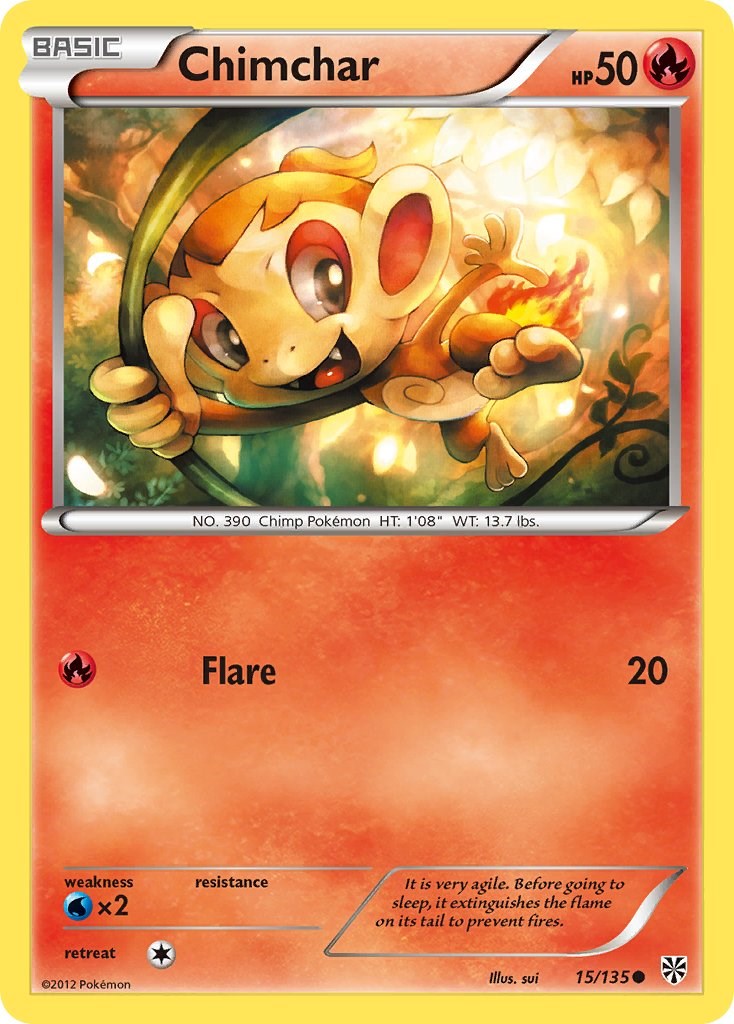 Chimchar card artwork