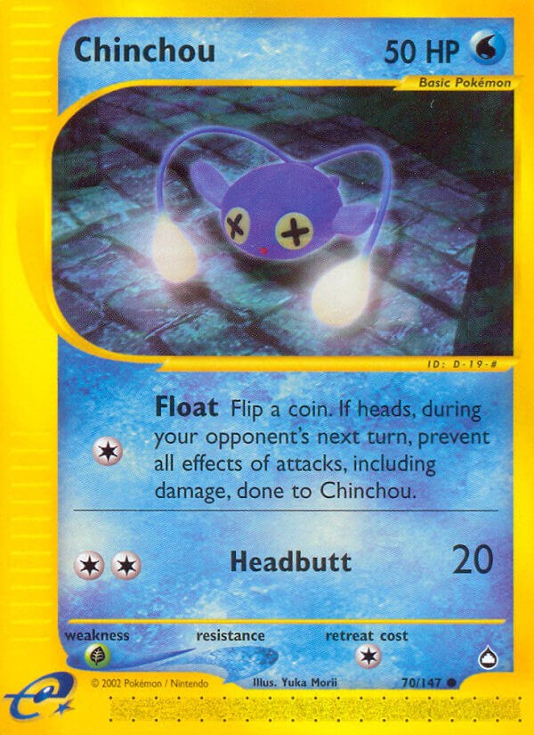 Pokémon Séries Ex: Chinchou