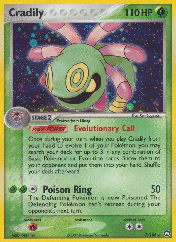 Cradily card artwork