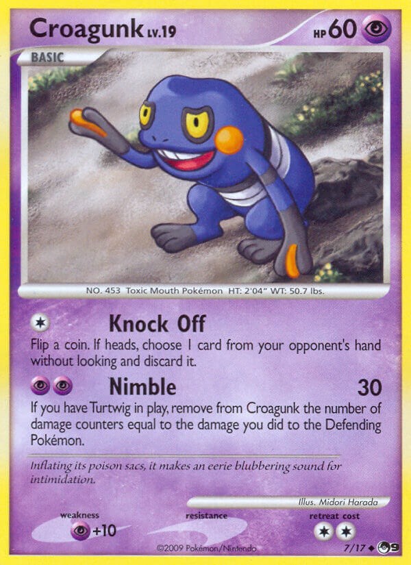 Croagunk card artwork