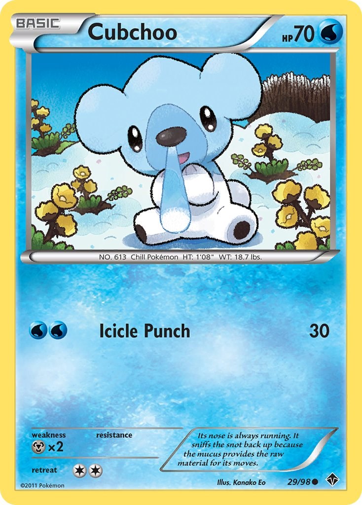 Cubchoo card artwork