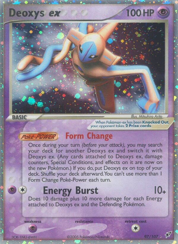 M Deoxys EX Pokemon Card 