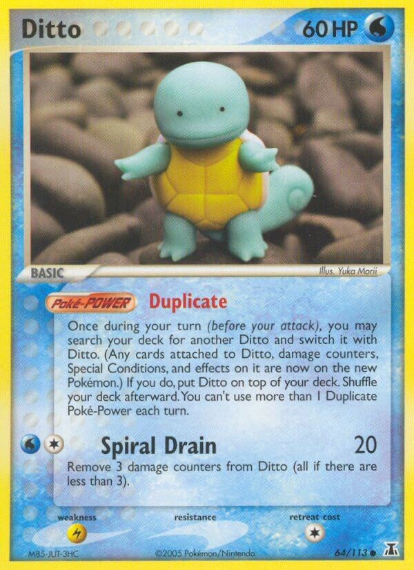 Ditto - 064/113 (Squirtle) - Delta Species - Pokemon