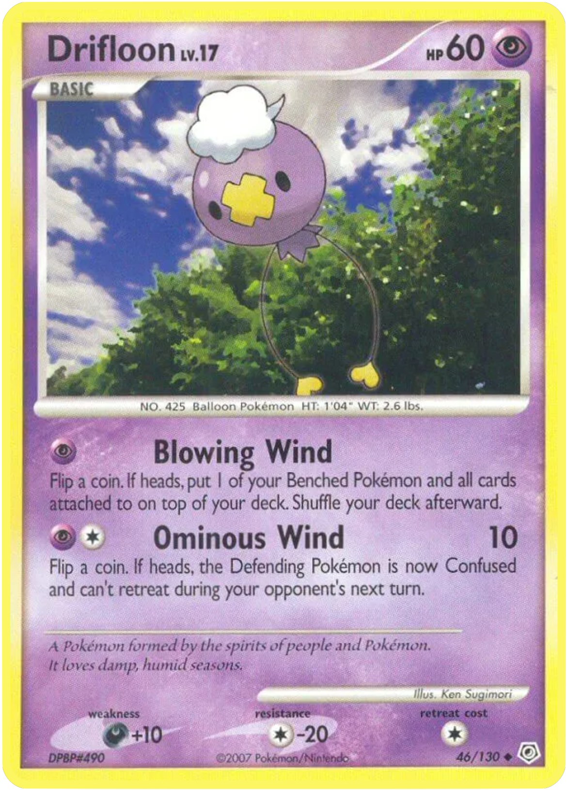 Drifloon card artwork
