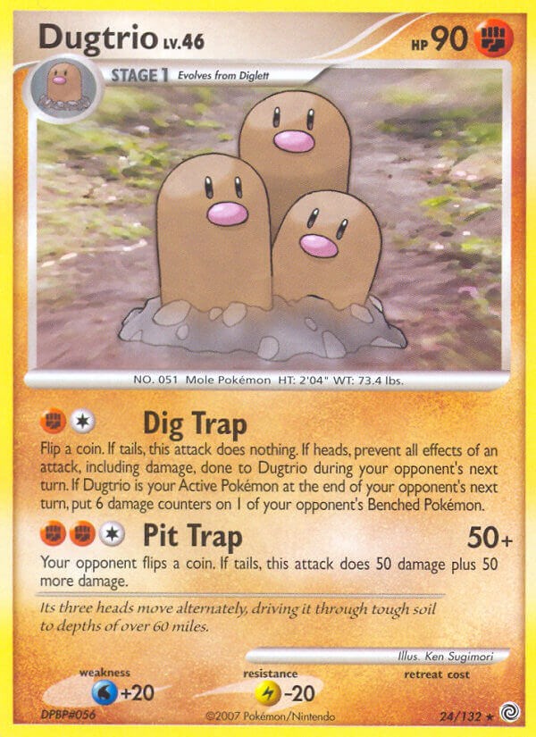 Dugtrio card artwork