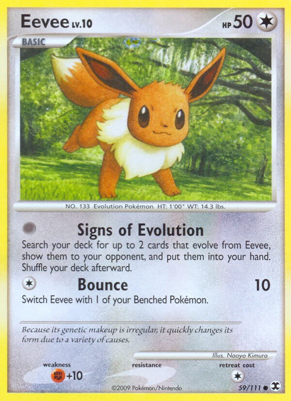 Eevee - Pokémon Normal Comum - 80/111 - Pokemon Card Game