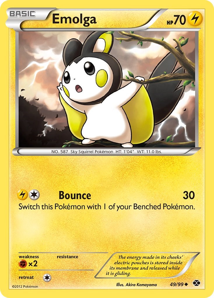 Emolga card artwork