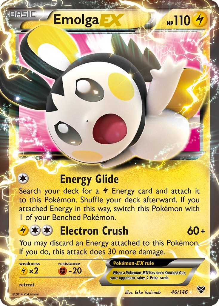 Emolga-EX card artwork