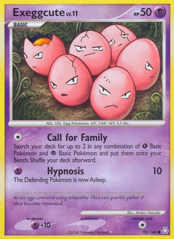 Exeggcute card artwork