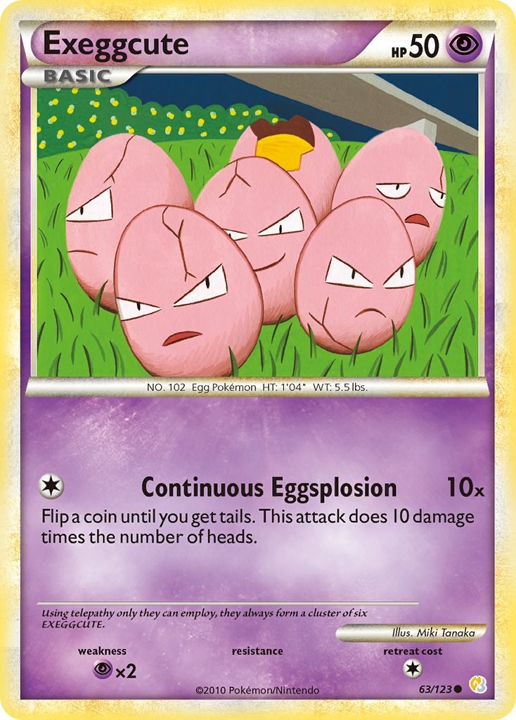 Exeggcute card artwork