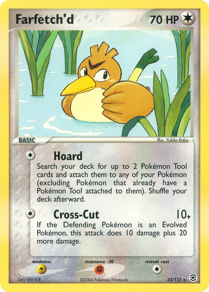 Farfetch'd #23 Pokemon Fire Red & Leaf Green - Reverse Holo Rare