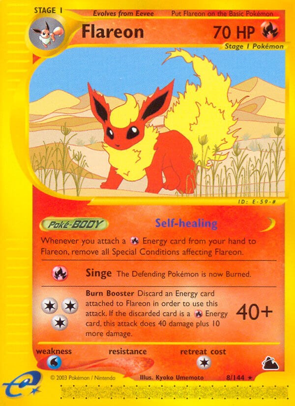 Flareon card artwork
