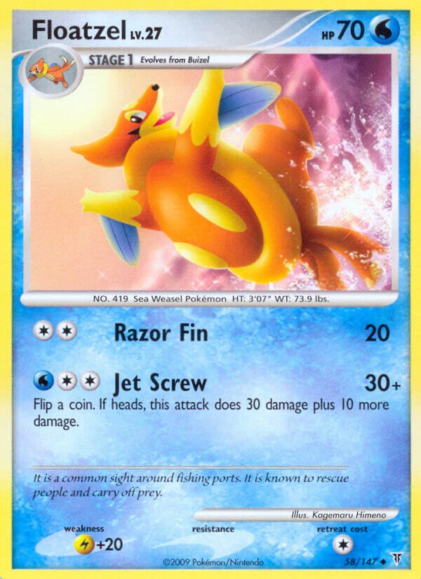 Floatzel card artwork