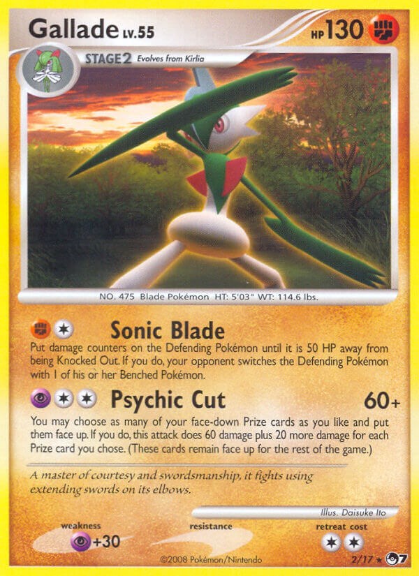 Gallade card artwork