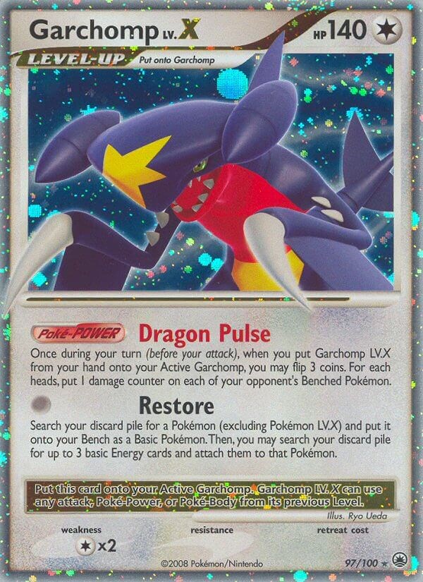 Garchomp LV X Japanese Pokemon 1st Diamond Pearl Moonlit Pursuit