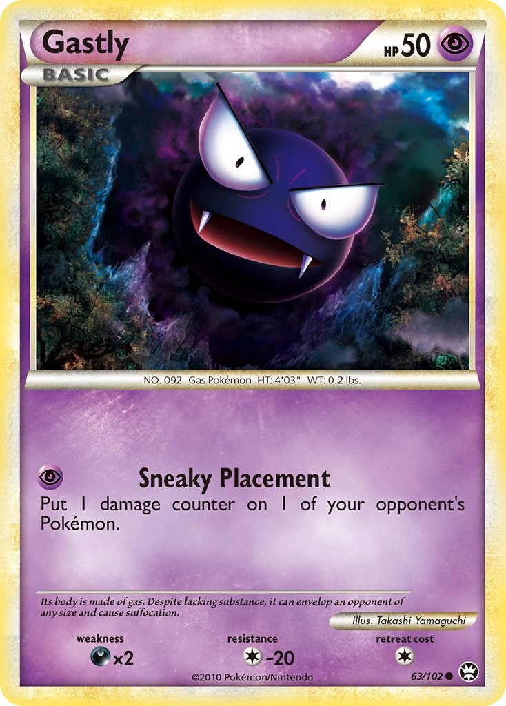 pokemon gastly going to gas