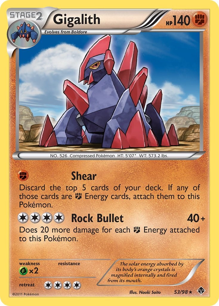Gigalith Emerging Powers Pokemon