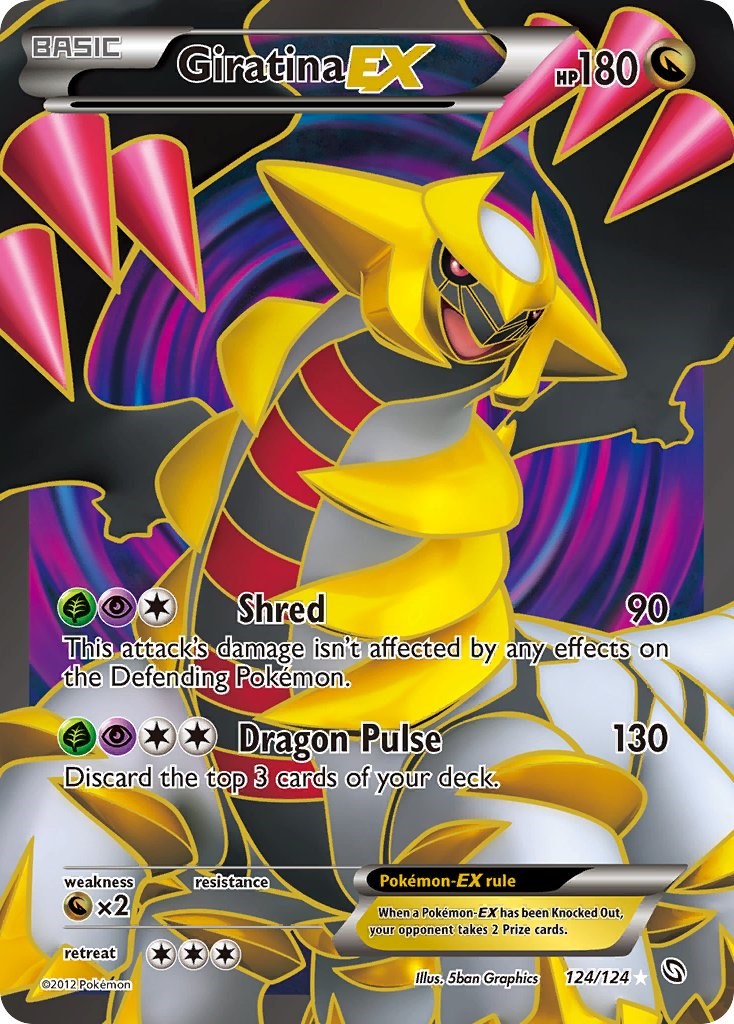 M Giratina Ex pokemon card