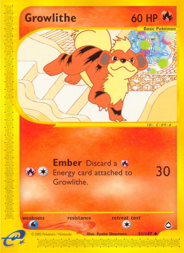 Growlithe card artwork