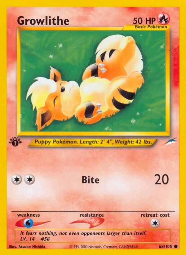 Growlithe card artwork