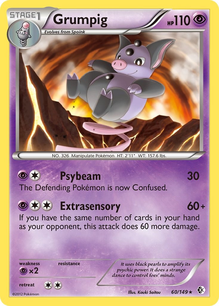 Grumpig card artwork