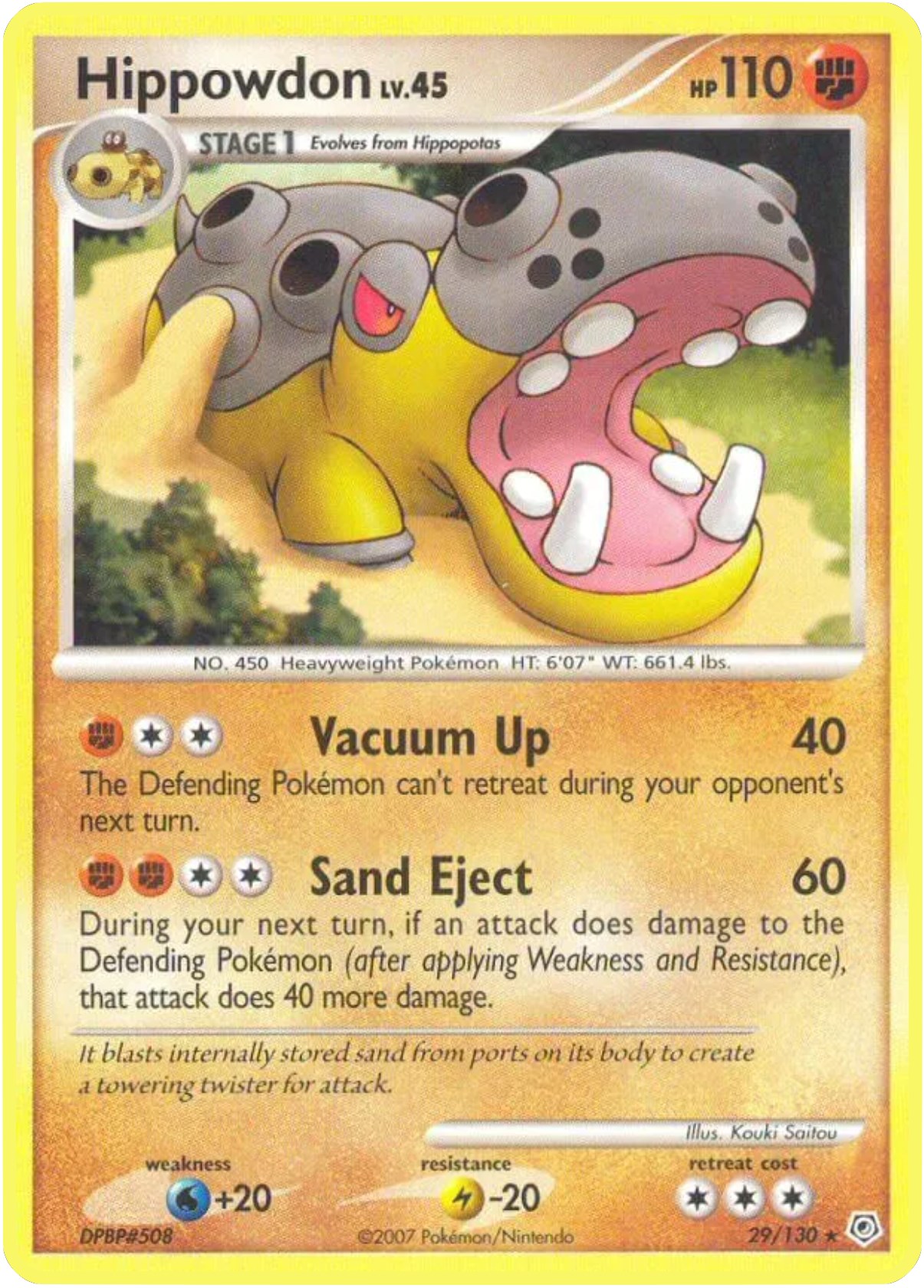 Hippowdon card artwork