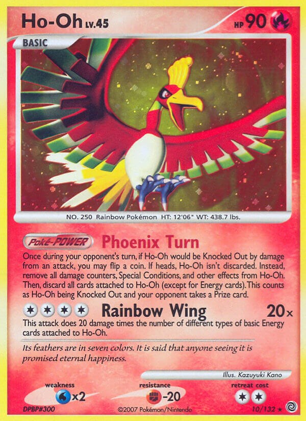 HO-OH Eternal Flame Form Pokemon Card -  Finland