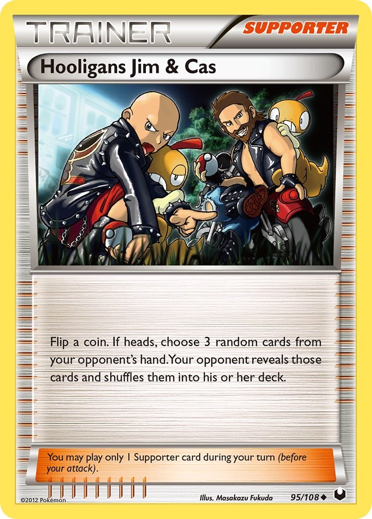 Hooligans Jim & Cas card artwork